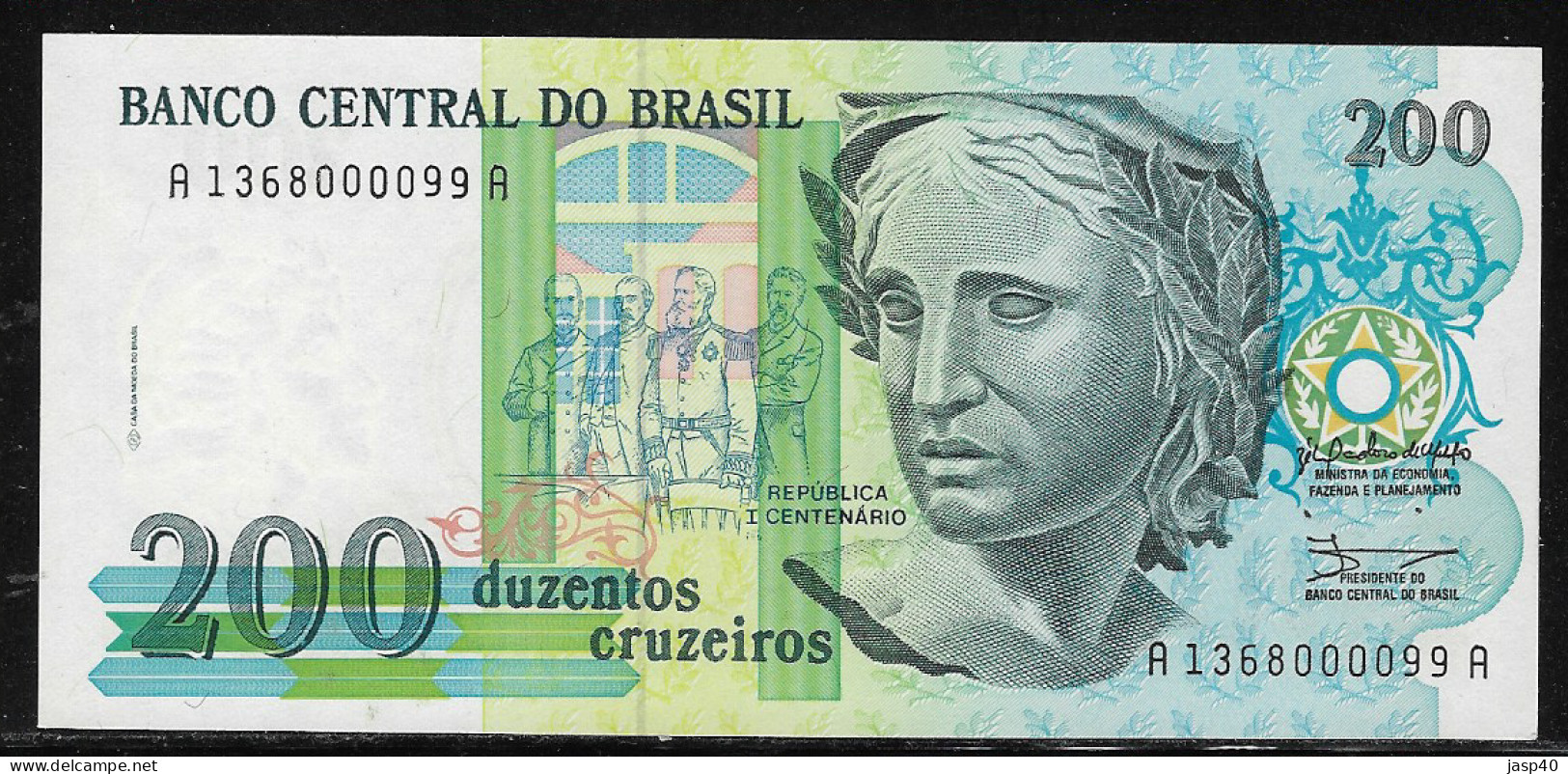 BRASIL - 200 CRUZEIROS - Brasilien