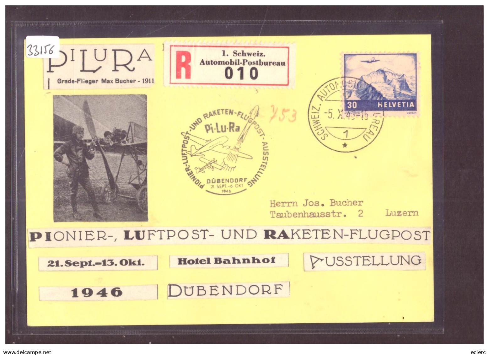 FORMAT 10x15cm - DÜBENDORF - VERKEHRSVEREINS 1946 - PI LU RA  - TB - Dübendorf