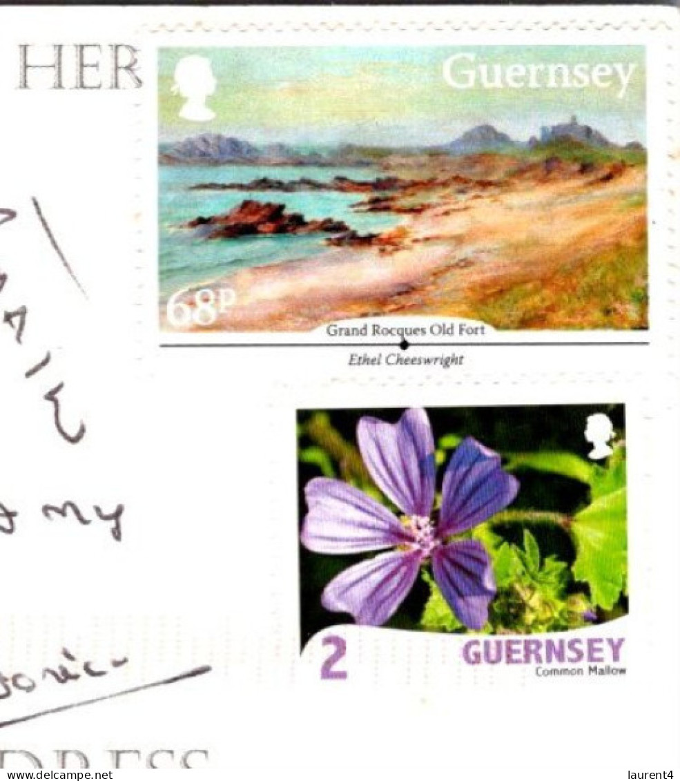 16-4-2024 (2 Z 11) Guernsey (posted To Australia) Mail A LOBSTER (humour) Homard - Fish & Shellfish