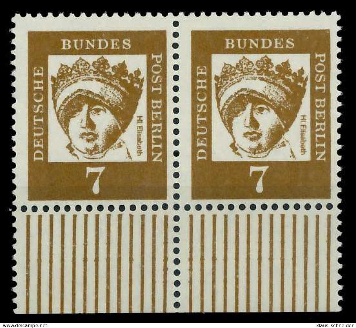 BERLIN DS BED. DEUT. Nr 200 Postfrisch WAAGR PAAR URA X8ED3FA - Unused Stamps