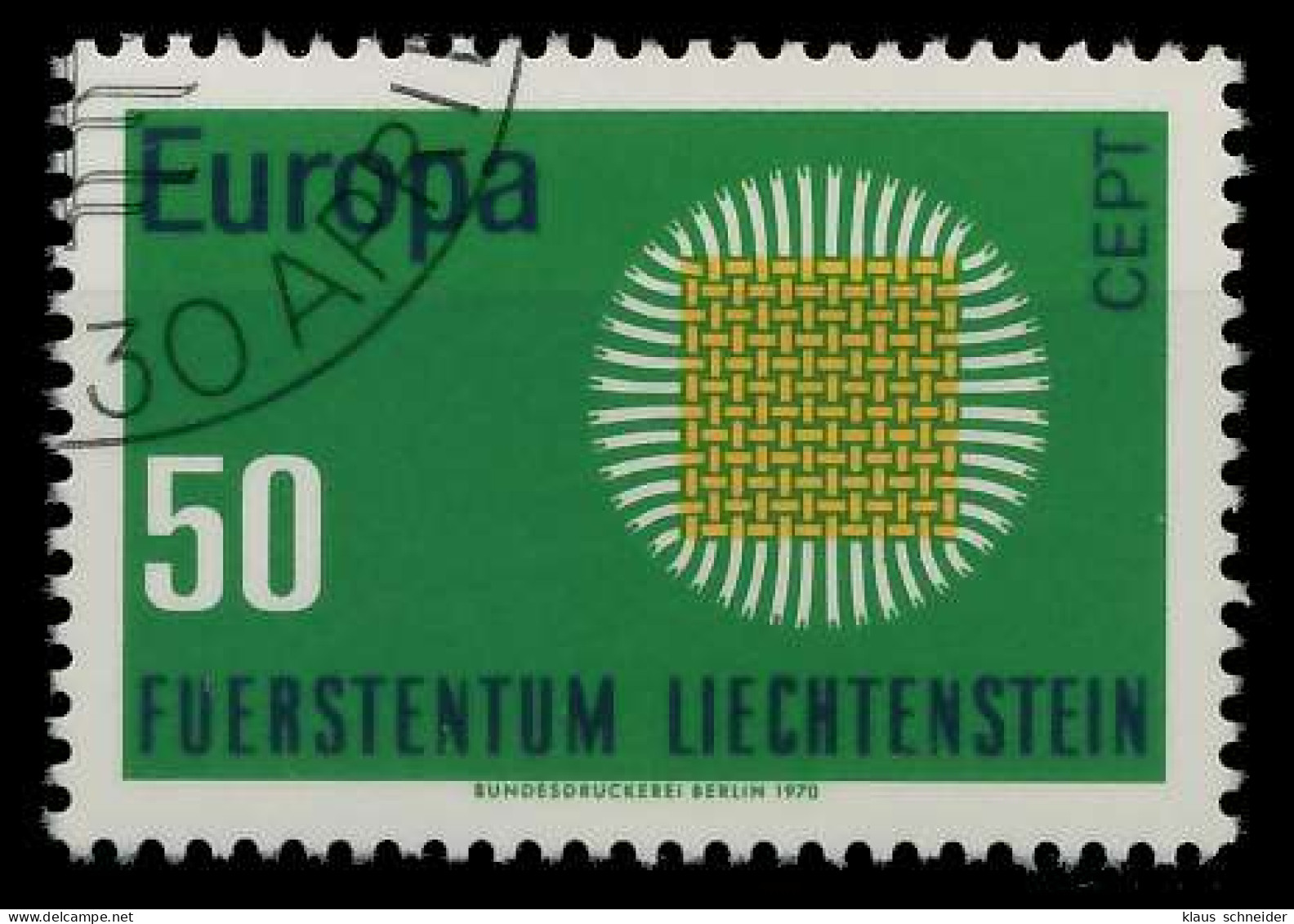 LIECHTENSTEIN 1970 Nr 525 Gestempelt XFF49EA - Gebraucht