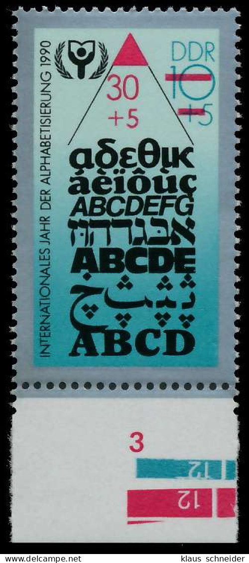 DDR 1990 Nr 3353 Postfrisch URA X034C16 - Unused Stamps