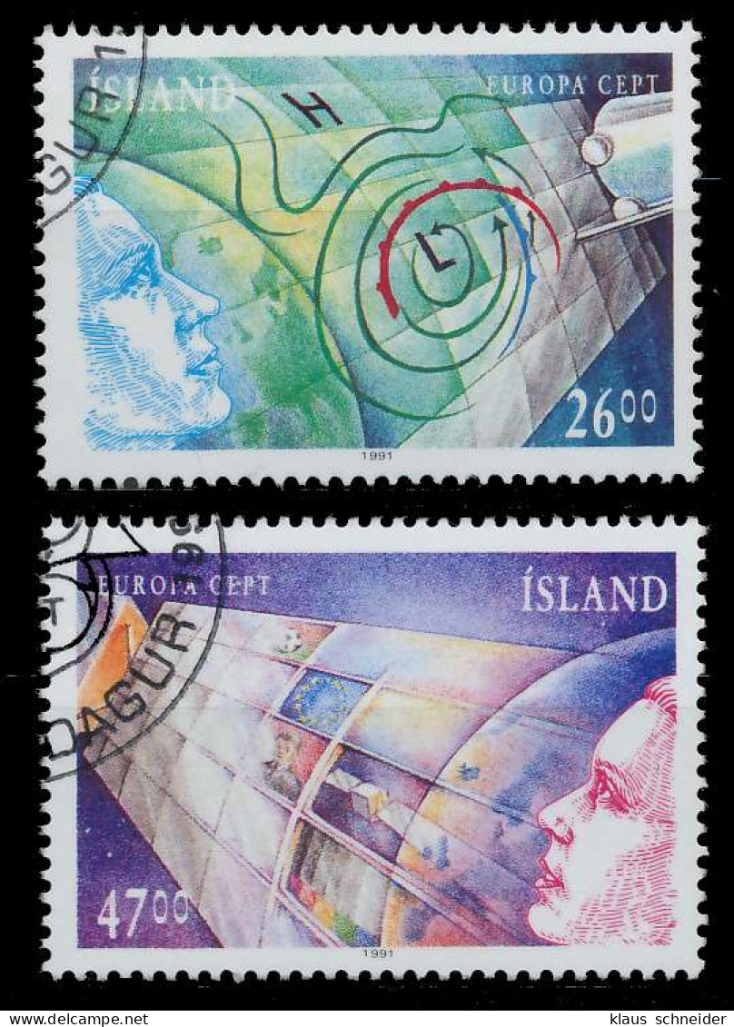 ISLAND 1991 Nr 742-743 Gestempelt X5D321E - Used Stamps