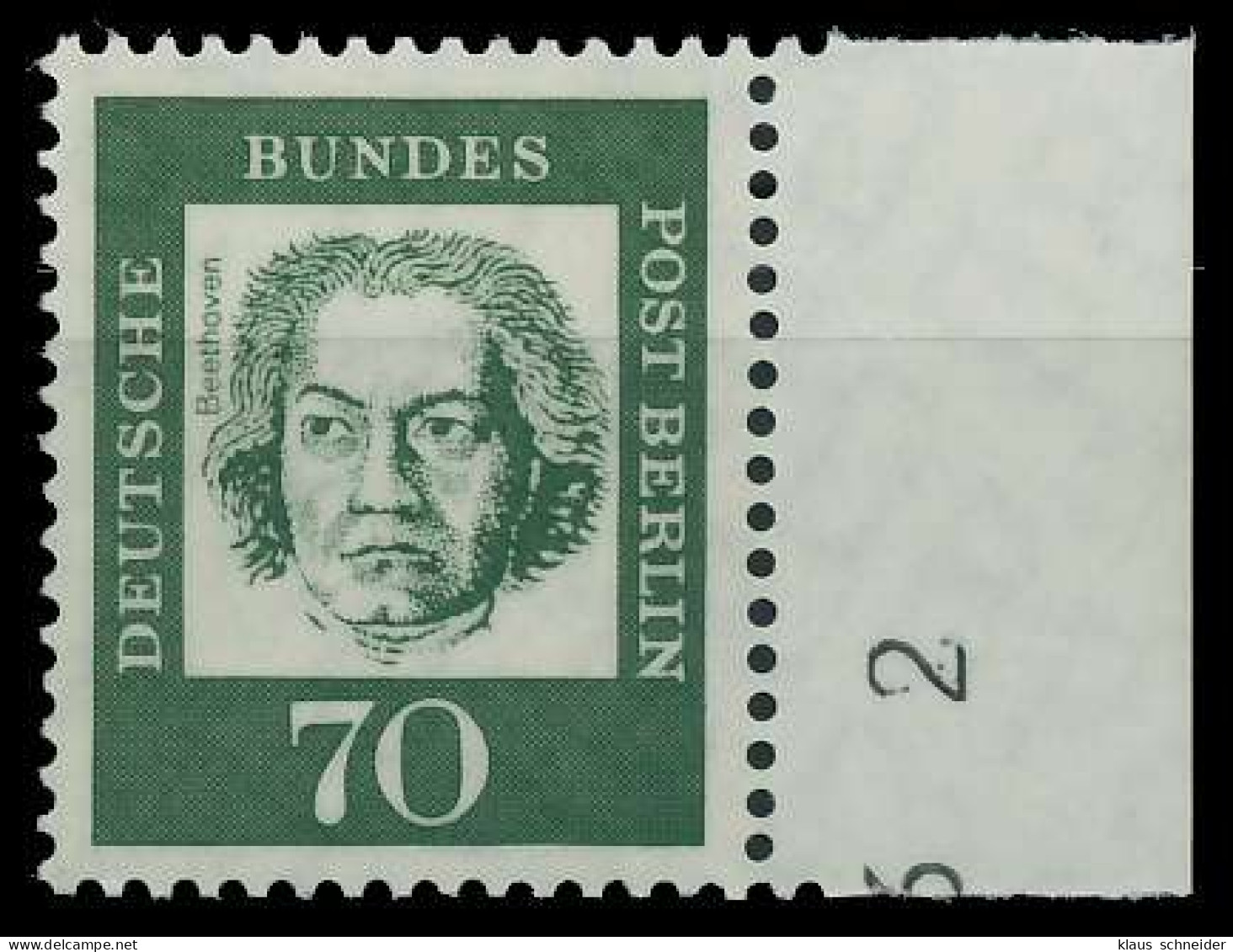 BERLIN DS BED. DEUTSCHE Nr 210 Postfrisch SRA X6369D2 - Unused Stamps