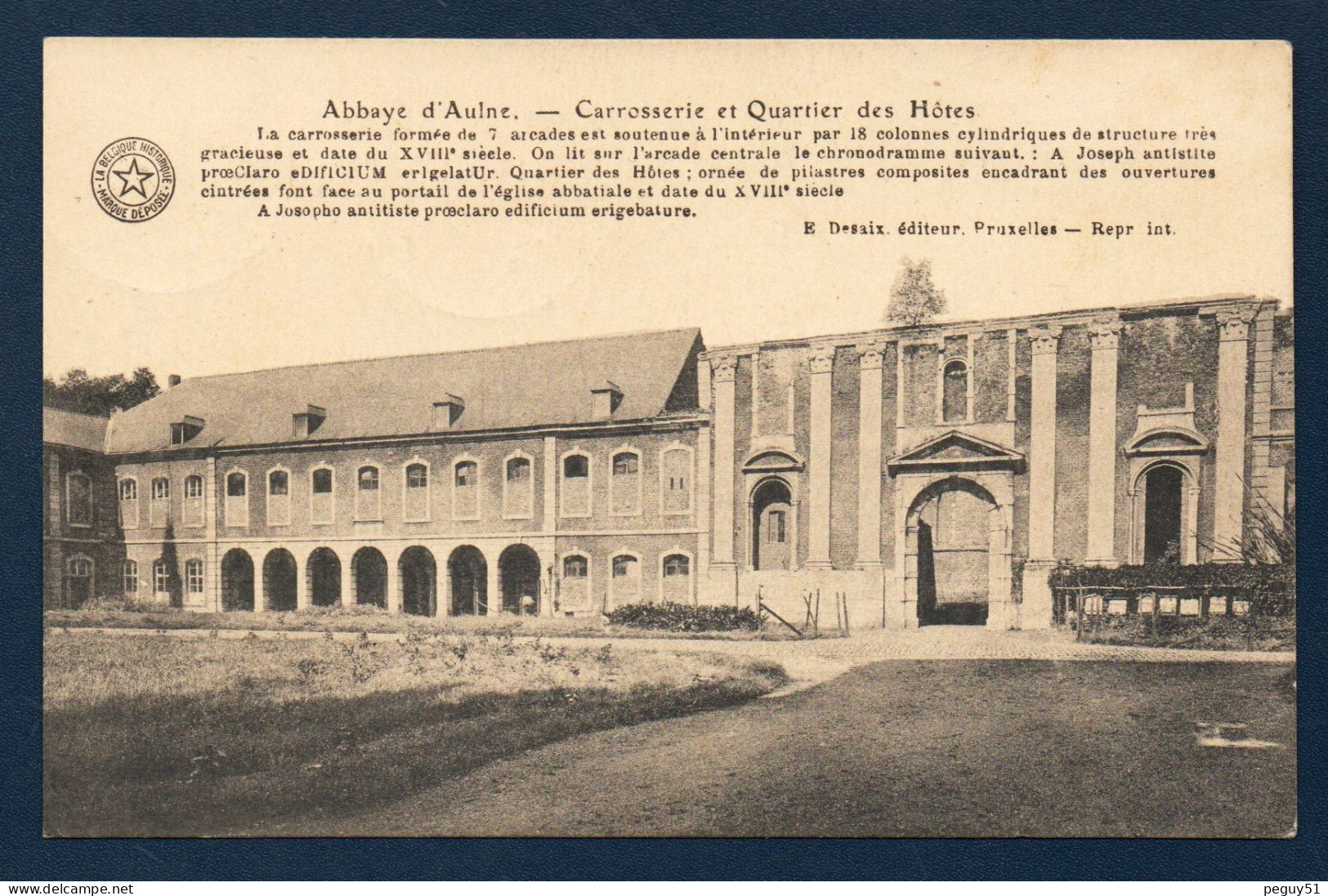 Abbaye D'Aulne à Gozée ( Thuin). Abbaye Cistercienne ( 657). . Carrosserie Et Quartier Des Hôtes. Pillée En 1794. 1953 - Thuin