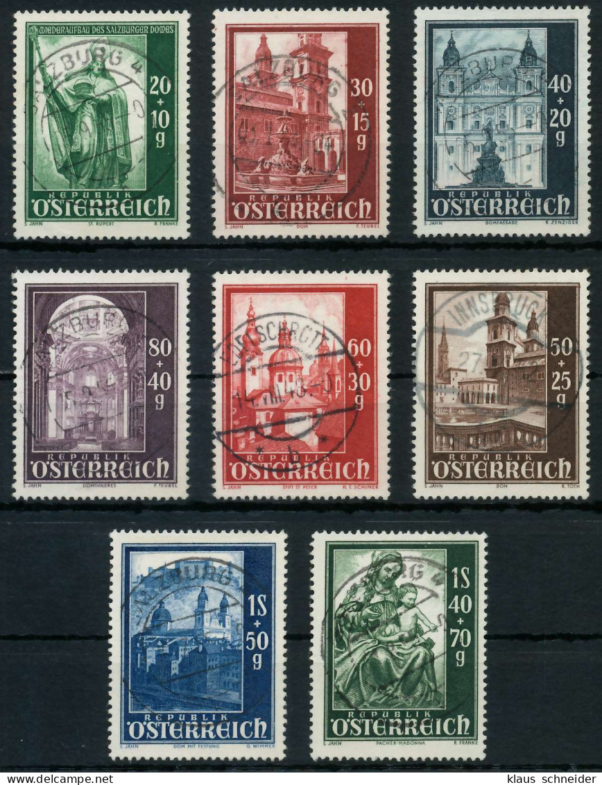 ÖSTERREICH 1948 Nr 885-892 Zentrisch Gestempelt X75E4F2 - Used Stamps