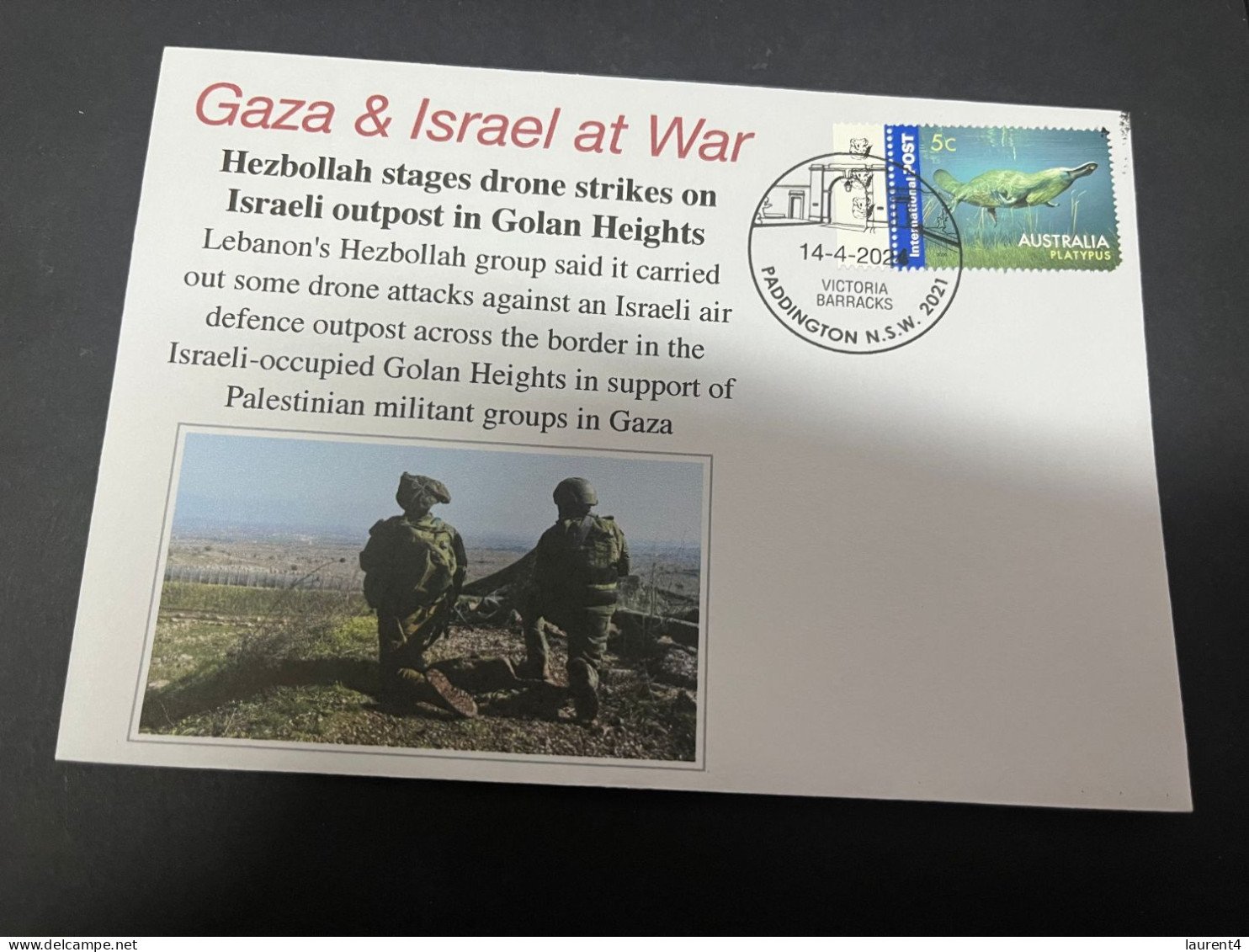 16-4-2024 (2 Z 12) GAZA - Hezbollah Stage Drone Strikes On Golan Heights (in Support Of Palestinian In Gaza) - Militaria