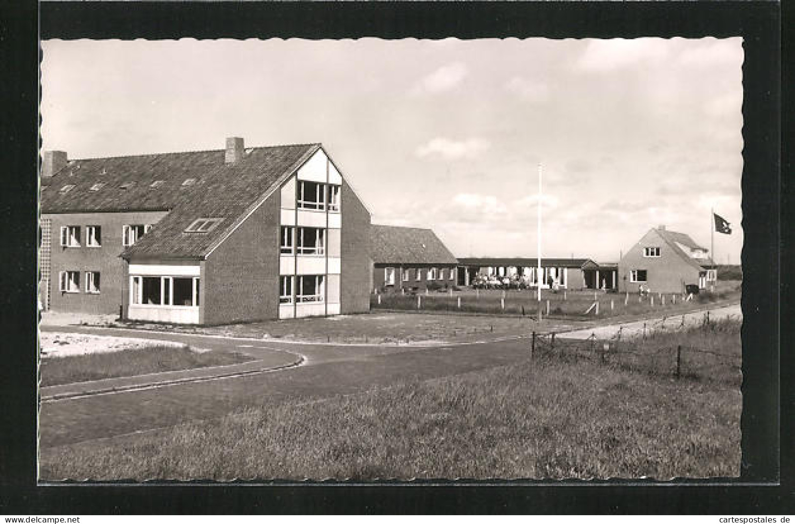 AK Langeoog, Partie An Haus Meedland  - Langeoog