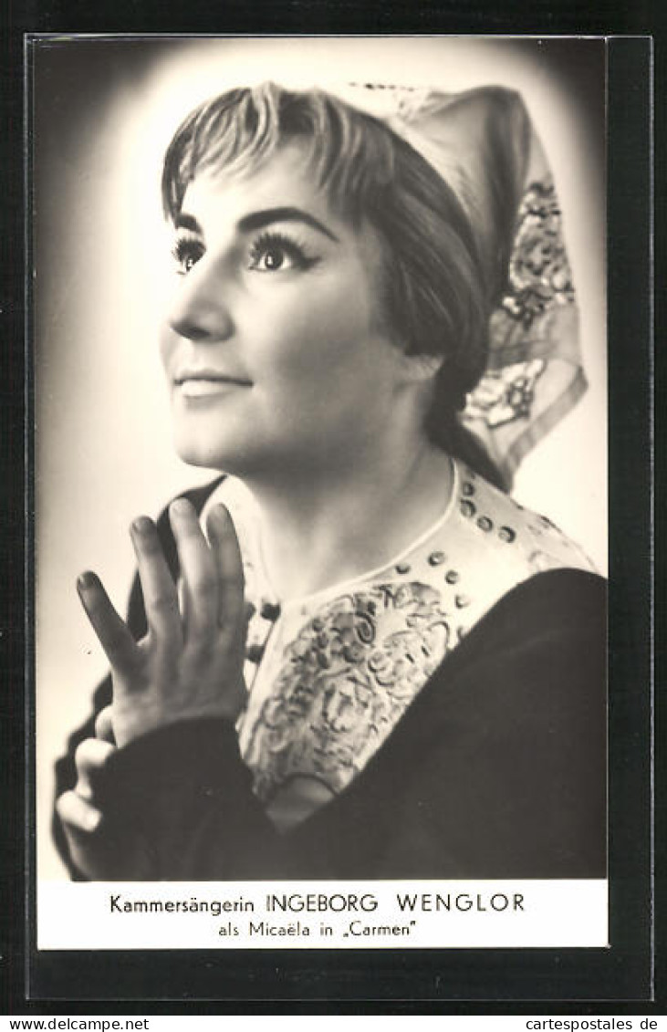 AK Kammersängerin Ingeborg Wenglor Als Micaela In Carmen  - Opéra