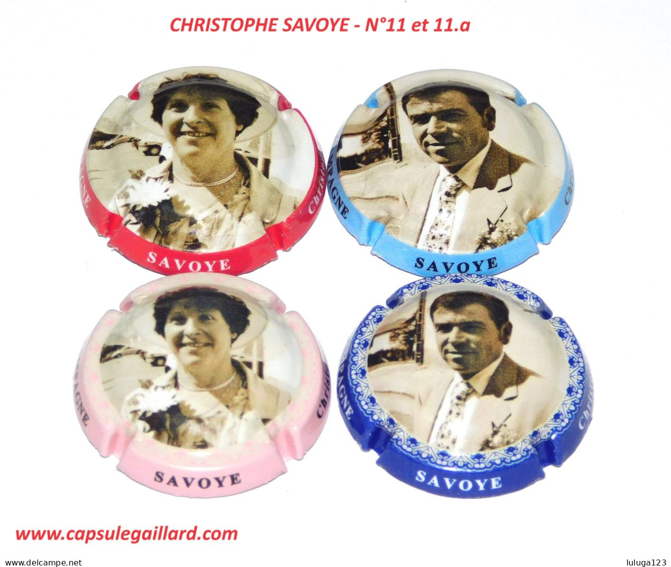 4 Capsules De Champagne CHRISTOPHE SAVOYE N°11 Au 11.a - Collezioni