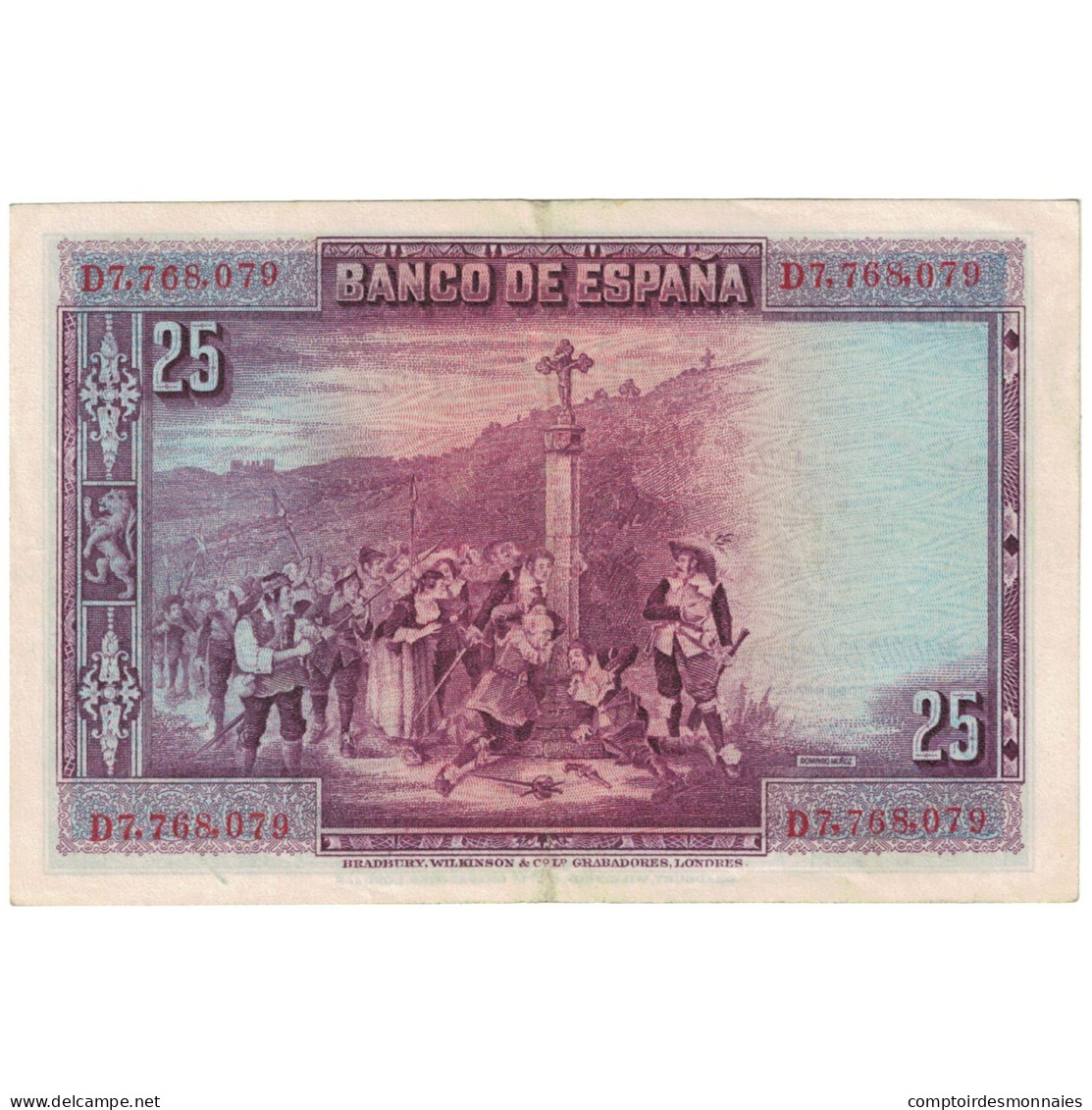 Billet, Espagne, 25 Pesetas, 1925, KM:74b, TB - 1-2-5-25 Peseten