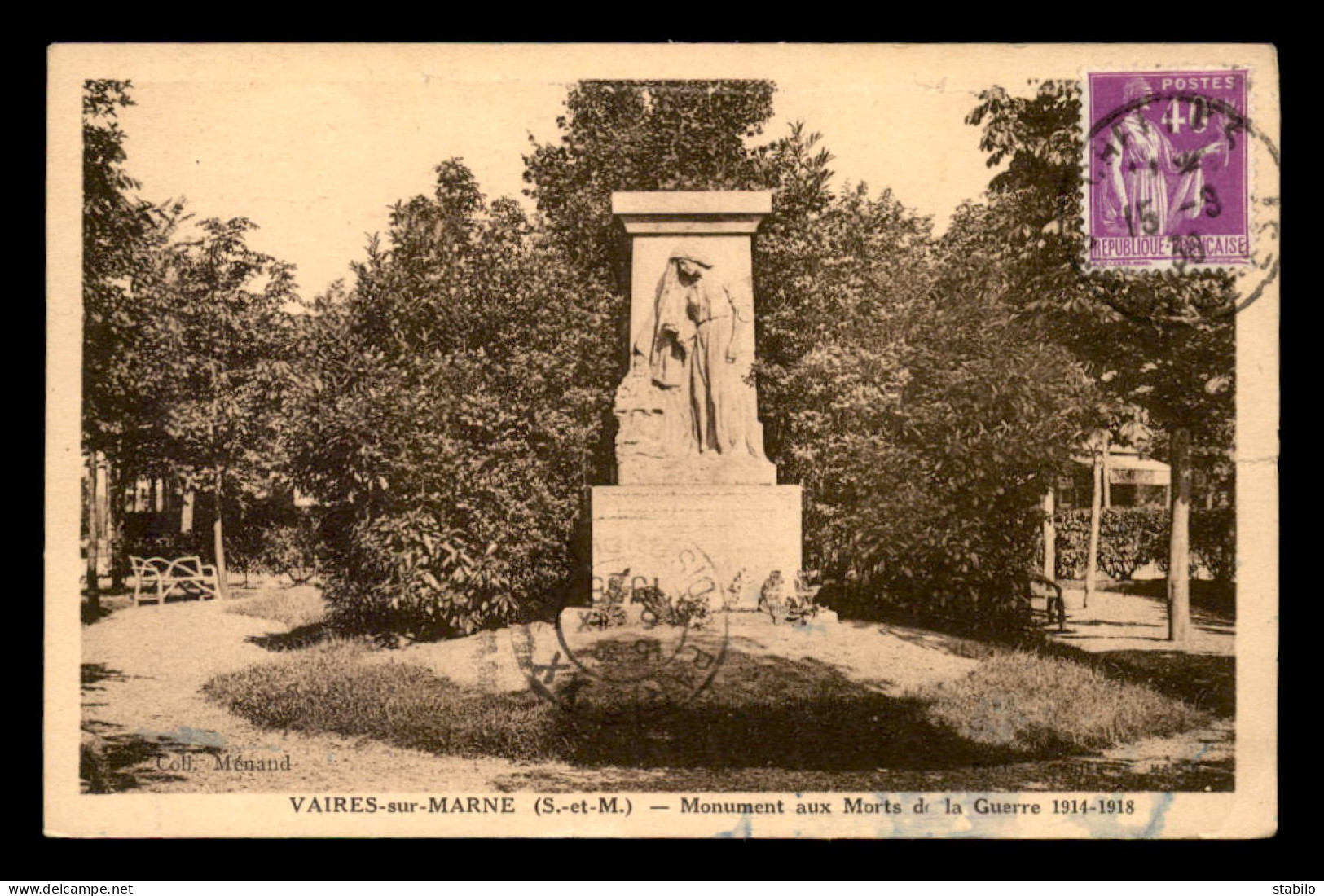 77 - VAIRES-SUR-MARNE - MONUMENT AUX MORTS - Vaires Sur Marne
