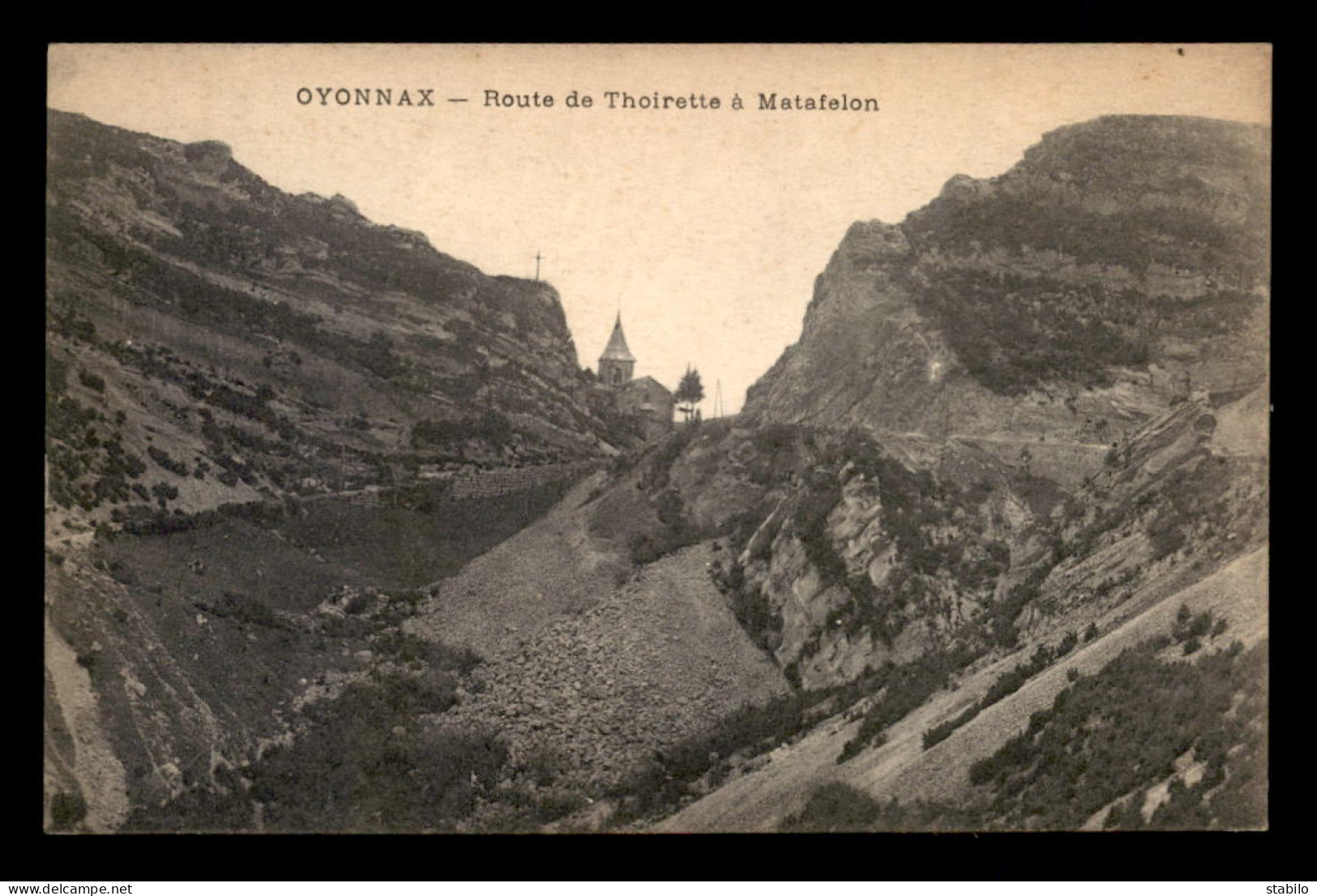 01 - OYONNAX - ROUTE DE THOIRETTE A MATAFELON - Oyonnax