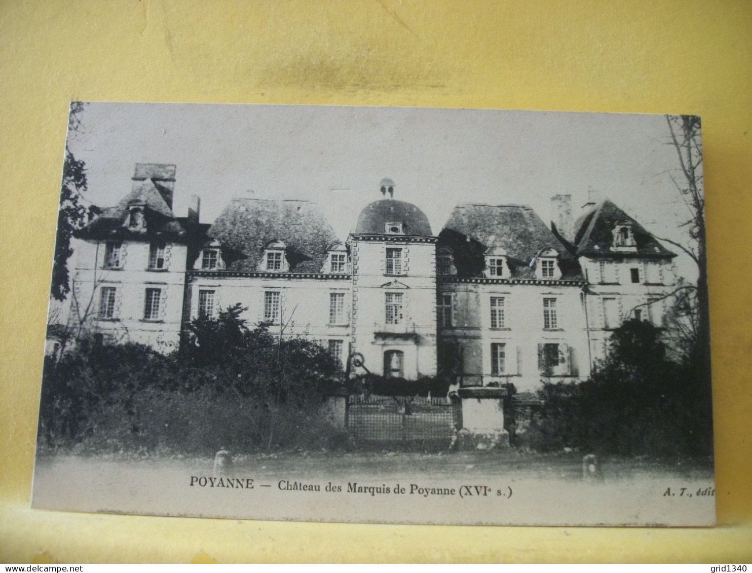 40 2753 LOT DE 4 CPA DIFFERENTES SUR LE CHATEAU DES MARQUIS DE POYANNE A POYANNE DANS LES LANDES