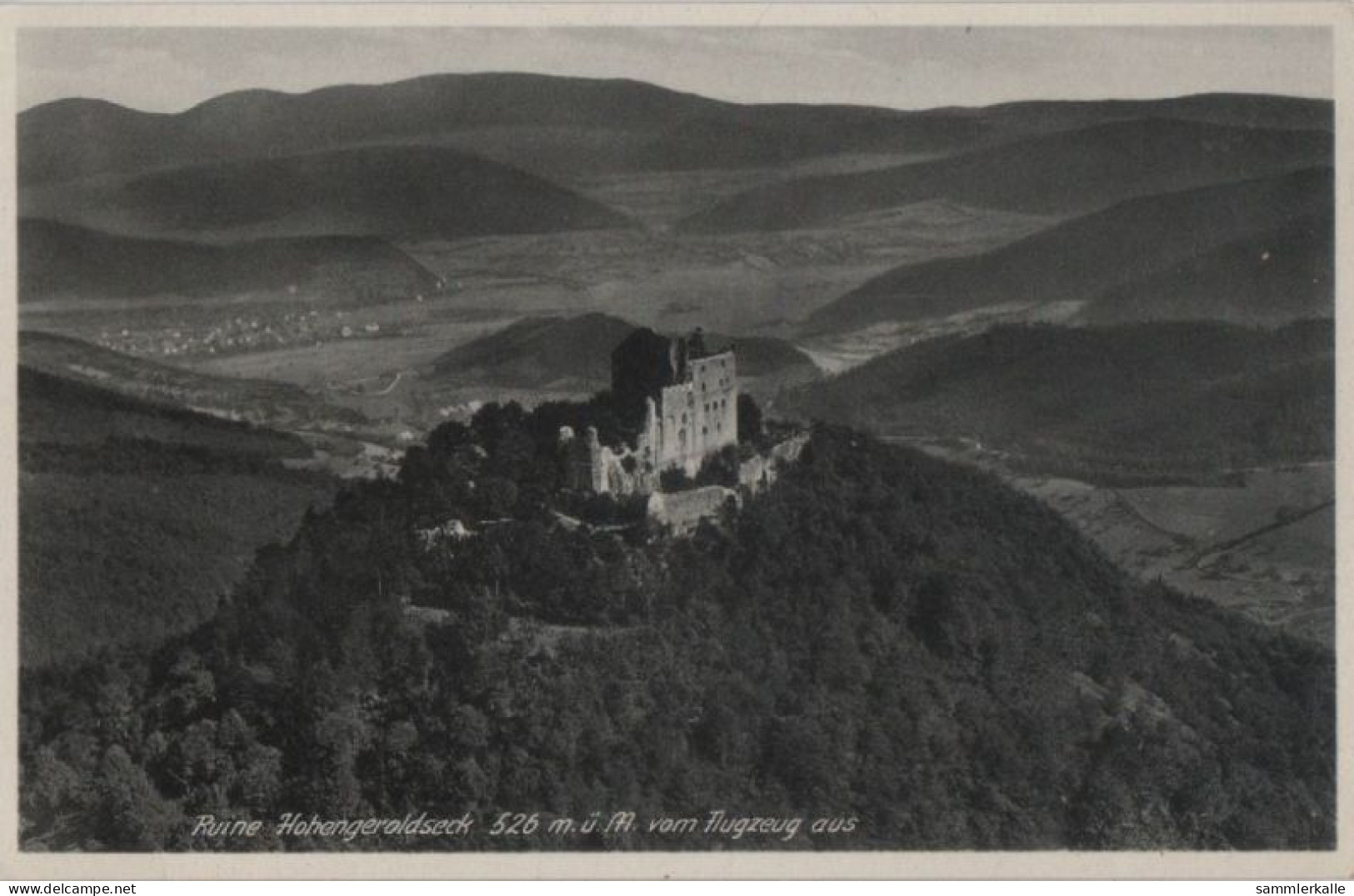 71902 - Seelbach, Burg Hohengeroldseck - Vom Flugzeug Aus - Ca. 1955 - Offenburg