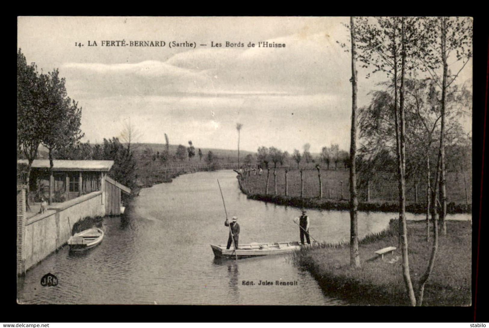 72 - LA FERTE-BERNARD - LES BORDS DE L'HUISNE - CACHET MILITAIRE  AU VERSO 29E BATAILLON DE CHASSEURS A PIED - La Ferte Bernard