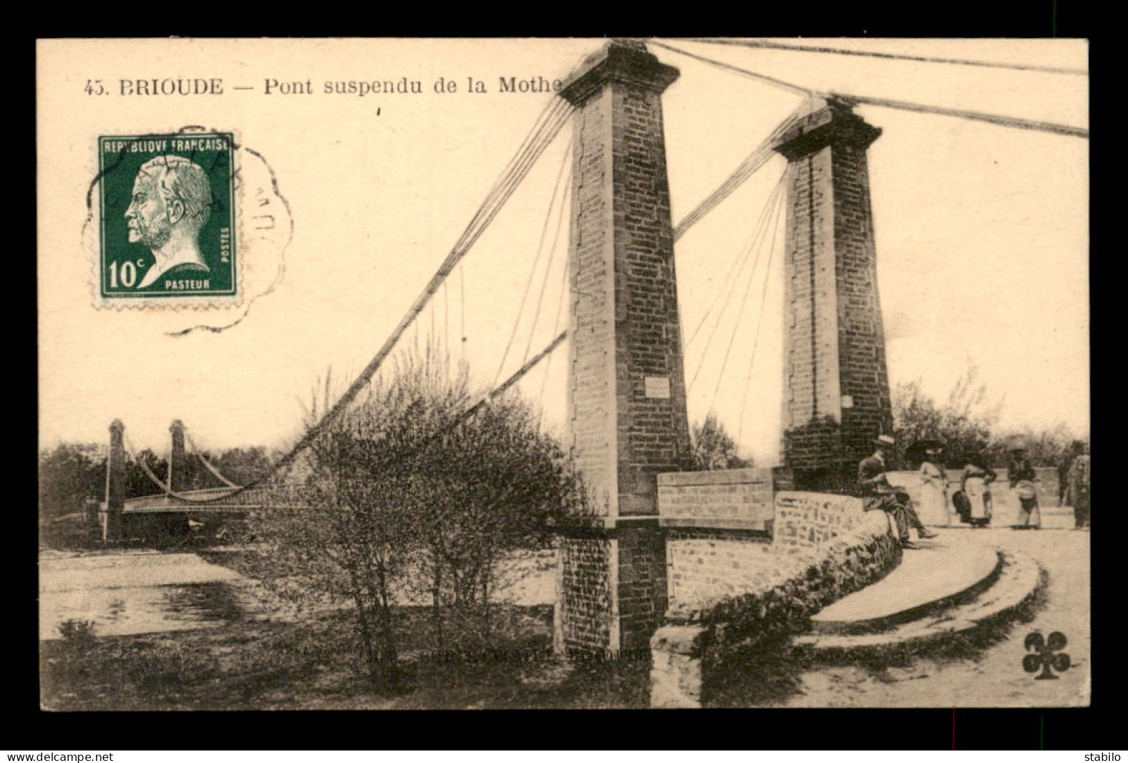 43 - BRIOUDE - PONT SUSPENDU DE LA MOTHE - Brioude