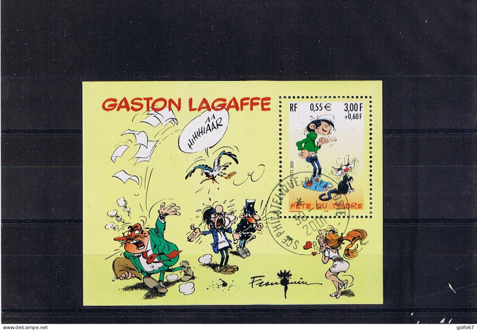 FRANCE - Bloc 2001 Y&T N° 34 Fête Du Timbre Gaston Lagaffe Oblitéré Avec Sa Gomme (103942) - Neufs