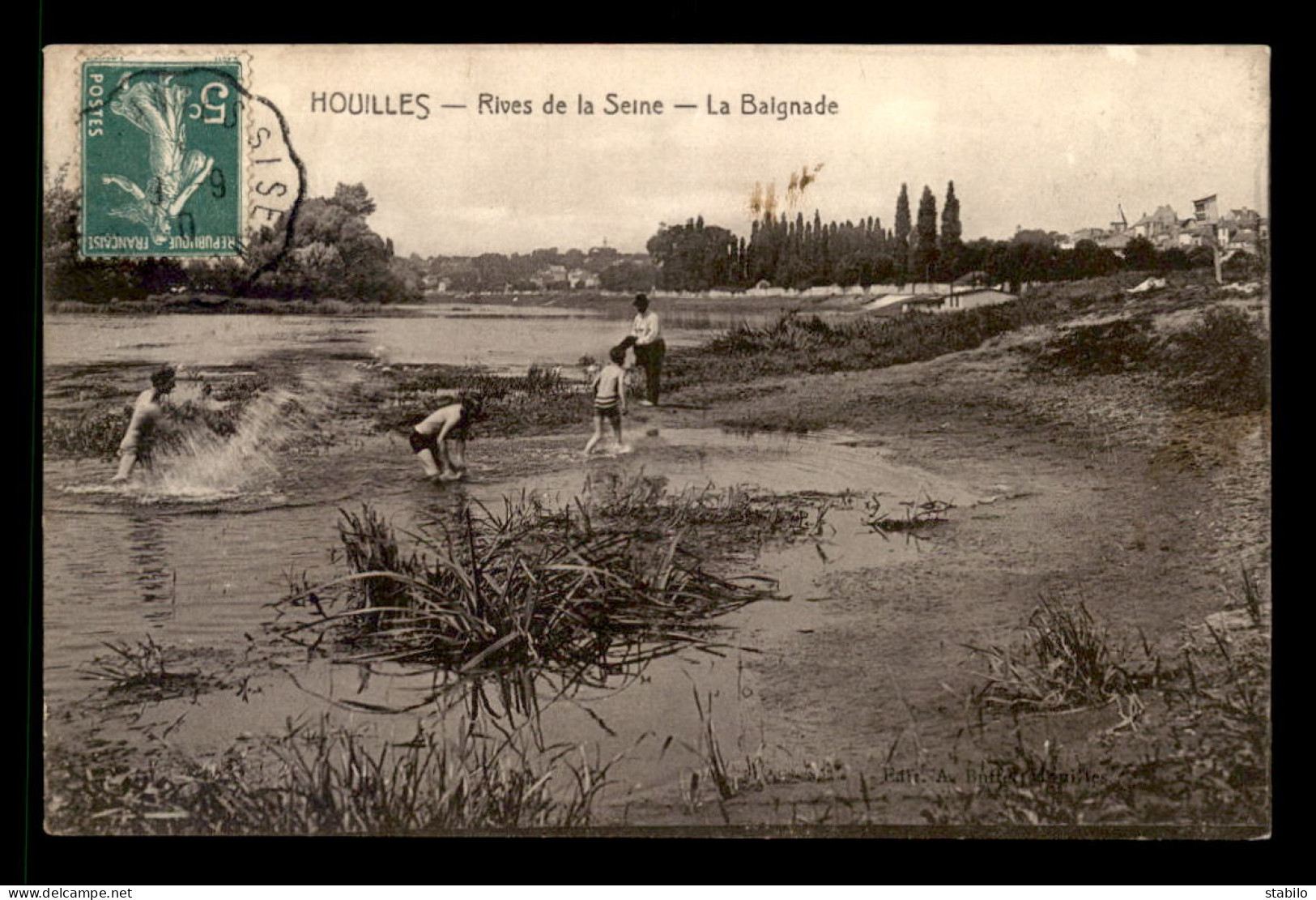 78 - HOUILLES - RIVES DE LA SEINE - LA BAIGNADE - Houilles