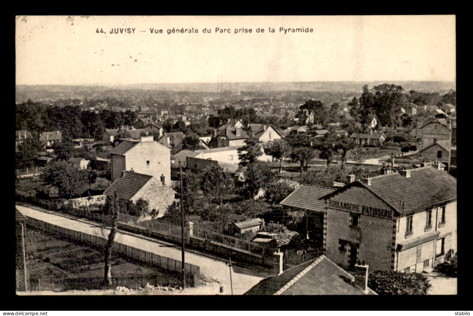 91 - JUVISY - VUE GENERALE DU PARC PRISE DE LA PYRAMIDE - Juvisy-sur-Orge