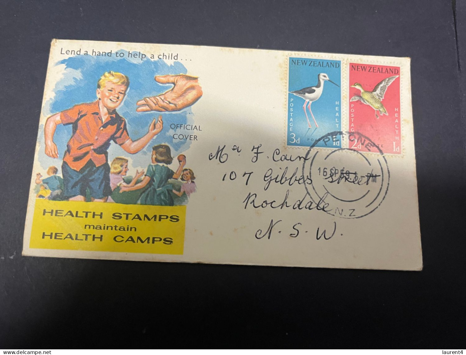 16-4-2024 (2 Z 14) FDC - New Zealand - Posted To Sydney In Australia - 1959 - Health Stamps - FDC