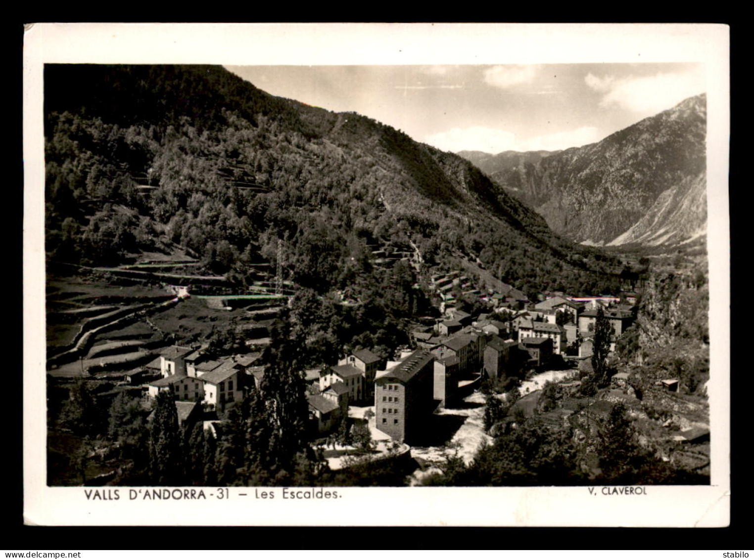 ANDORRE - LES ESCALDES -  CARTE AVEC TIMBRE - Andorra