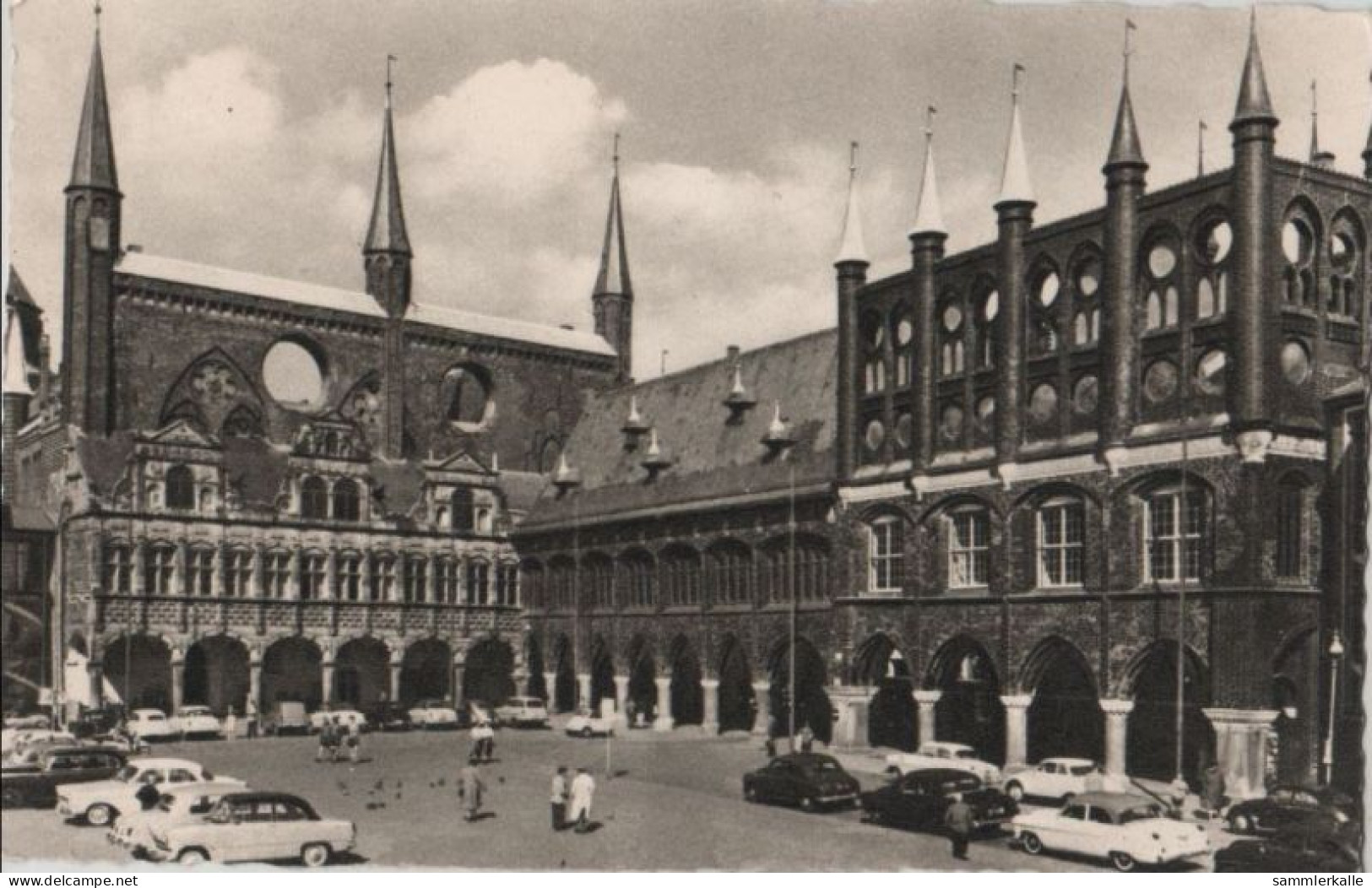 57615 - Lübeck - Marktplatz Mit Rathaus - 1953 - Luebeck