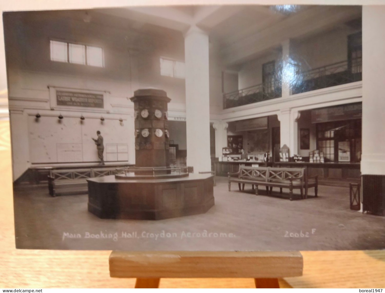 LONDON. CROYDON  AIRPORT   Booking Hall   Mailed 1929 - Aerodromes