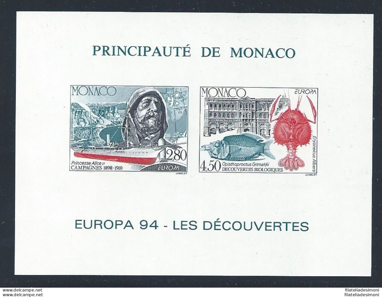 1994 MONACO, BFS23 Europa MNH/** - Altri & Non Classificati
