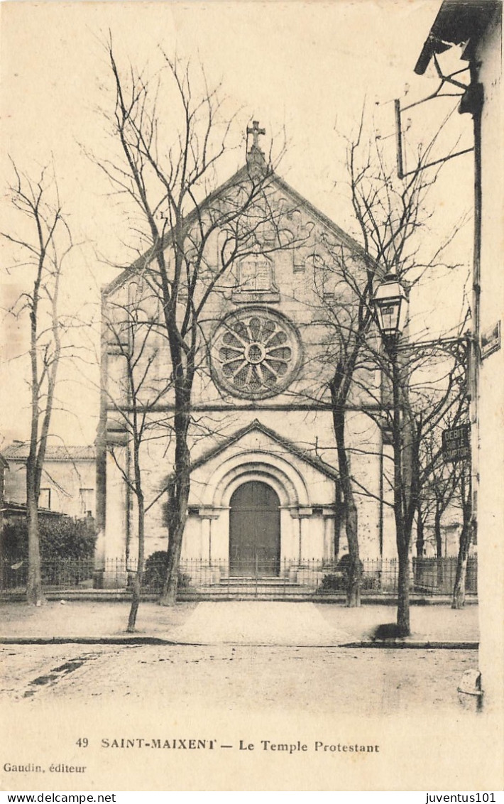 CPA Saint Maixent-Le Temple Protestant-49     L2845 - Saint Maixent L'Ecole