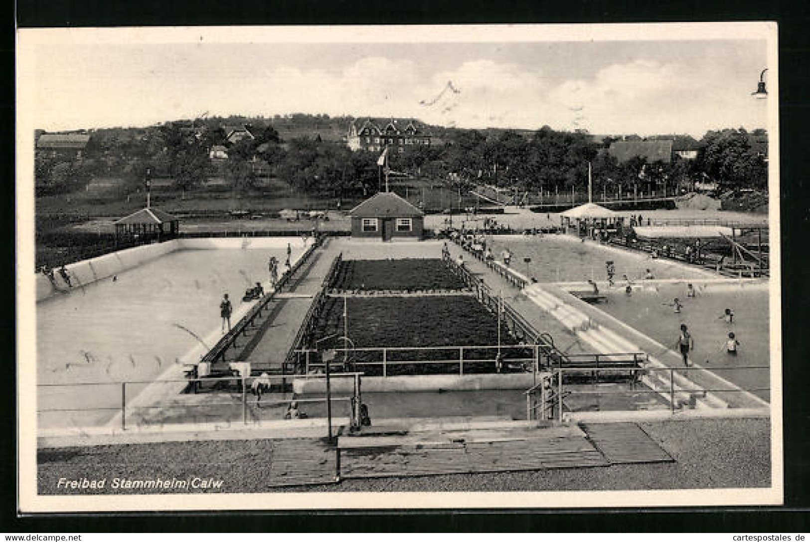 AK Stammheim /Kr. Calw, Freibad Aus Der Vogelschau  - Calw