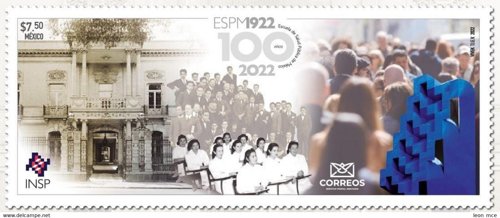 2022 MÉXICO Centenario De La Escuela De Salud Pública De México MNH Centennial Of The School Of Public Health Of Mexico - Mexiko