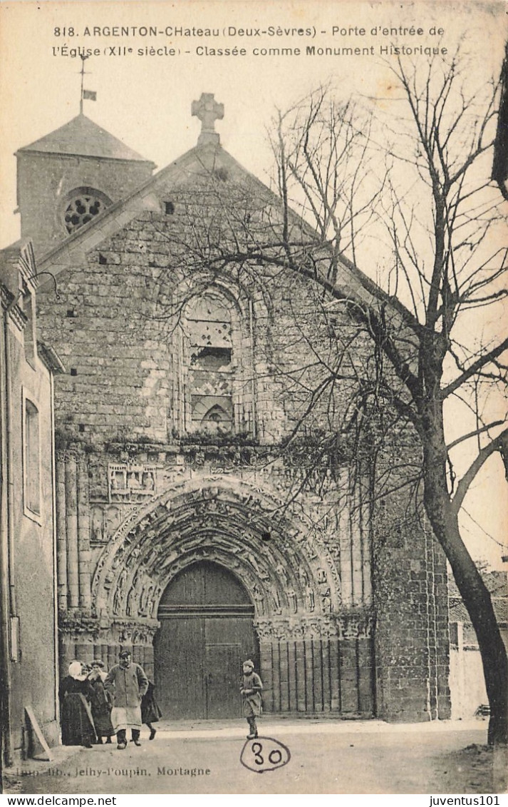 CPA Argenton Chateau-Porte D'entrée De L'église-818     L2845 - Argenton Chateau