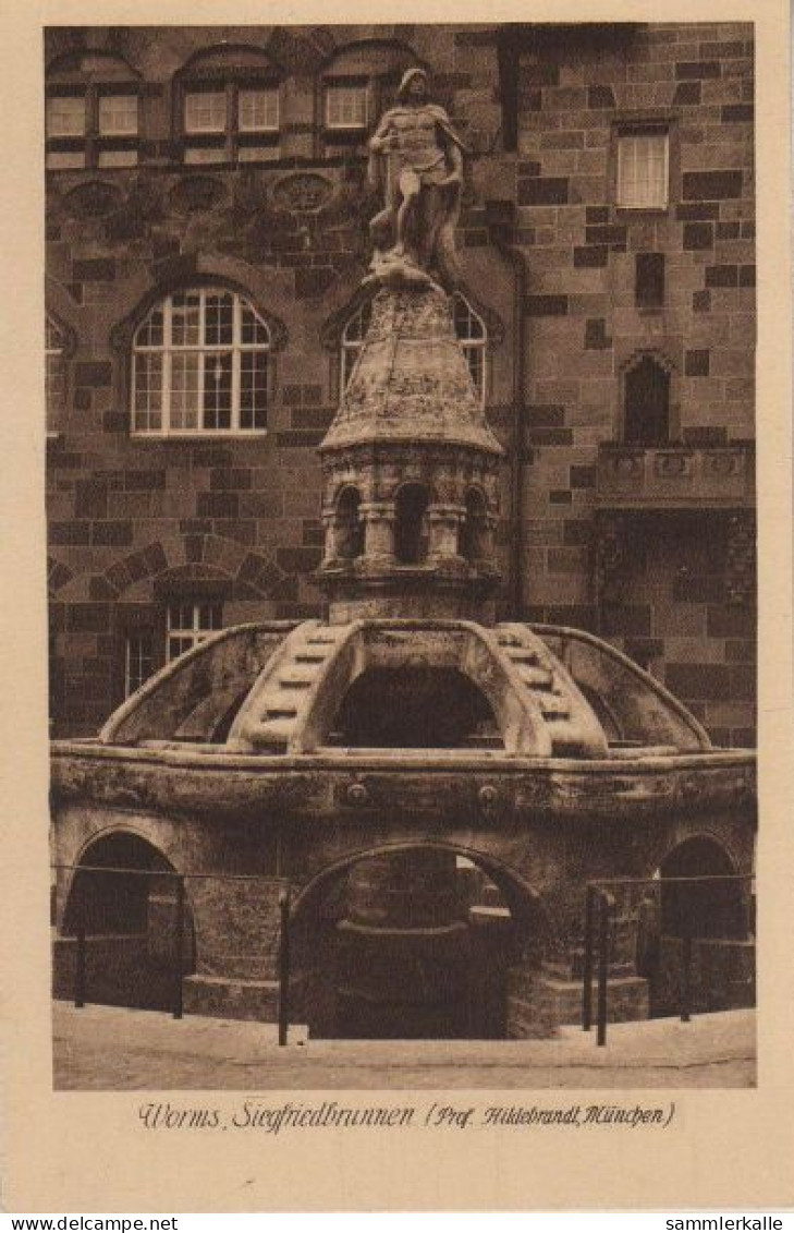 33729 - Worms - Siegfriedbrunnen - Ca. 1935 - Worms