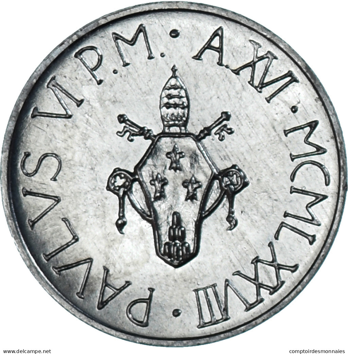 Monnaie, Cité Du Vatican, Paul VI, 5 Lire, 1978, SPL, Aluminium, KM:133 - Vaticaanstad