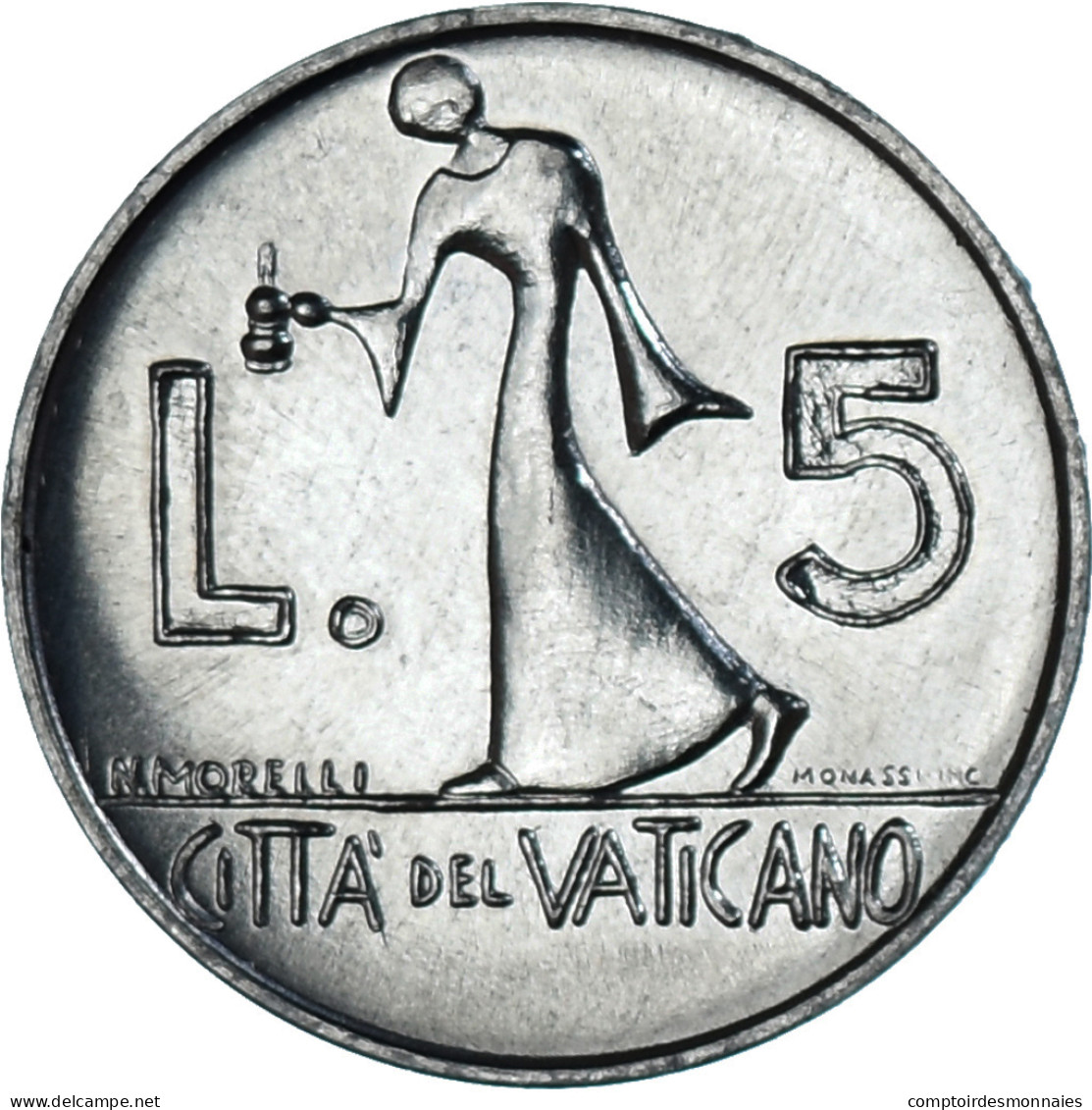 Monnaie, Cité Du Vatican, Paul VI, 5 Lire, 1978, SPL, Aluminium, KM:133 - Vatican