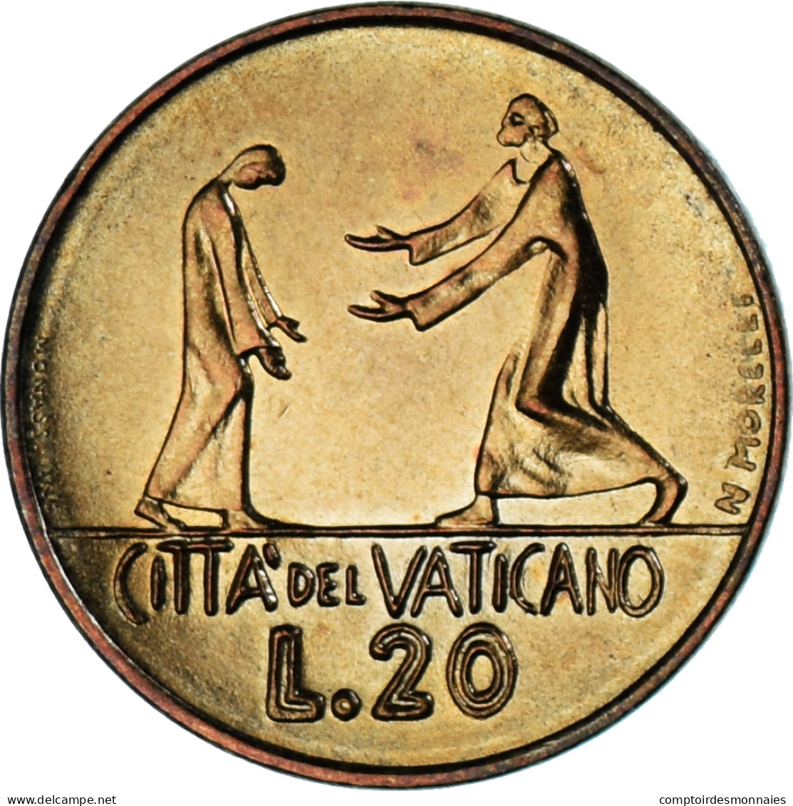 Monnaie, Cité Du Vatican, Paul VI, 20 Lire, 1978, SPL, Bronze-Aluminium, KM:135 - Vatican
