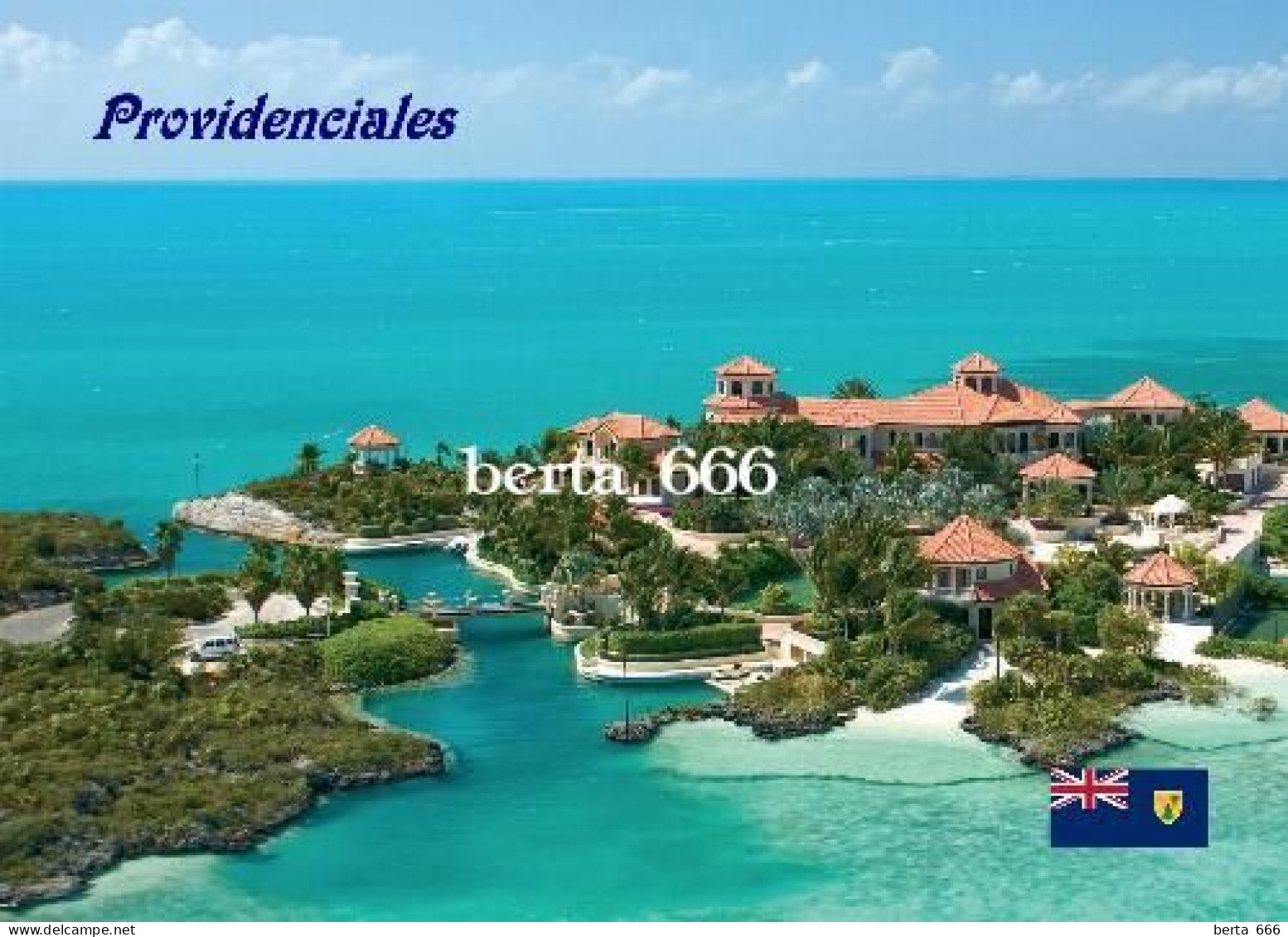 Turks And Caicos Providenciales Aerial View New Postcard - Turk & Caicos Islands