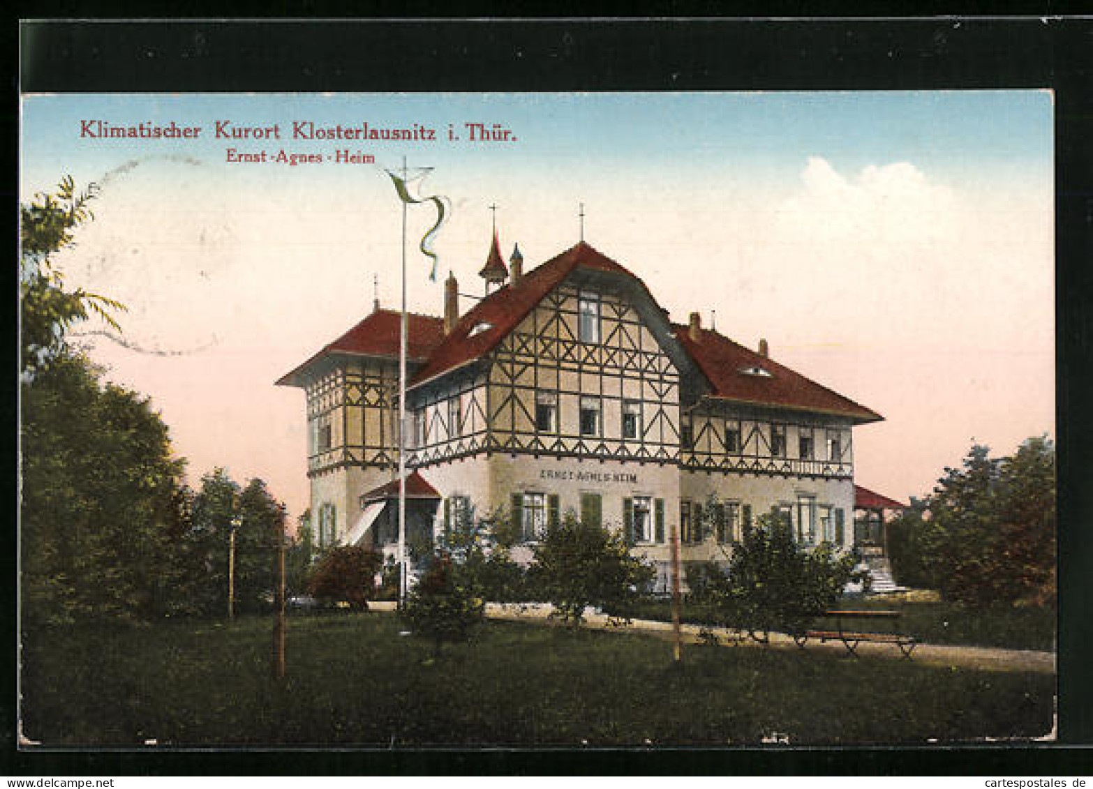 AK Klosterlausnitz I. Thür., Hotel Ernst-Agnes-Heim  - Bad Klosterlausnitz