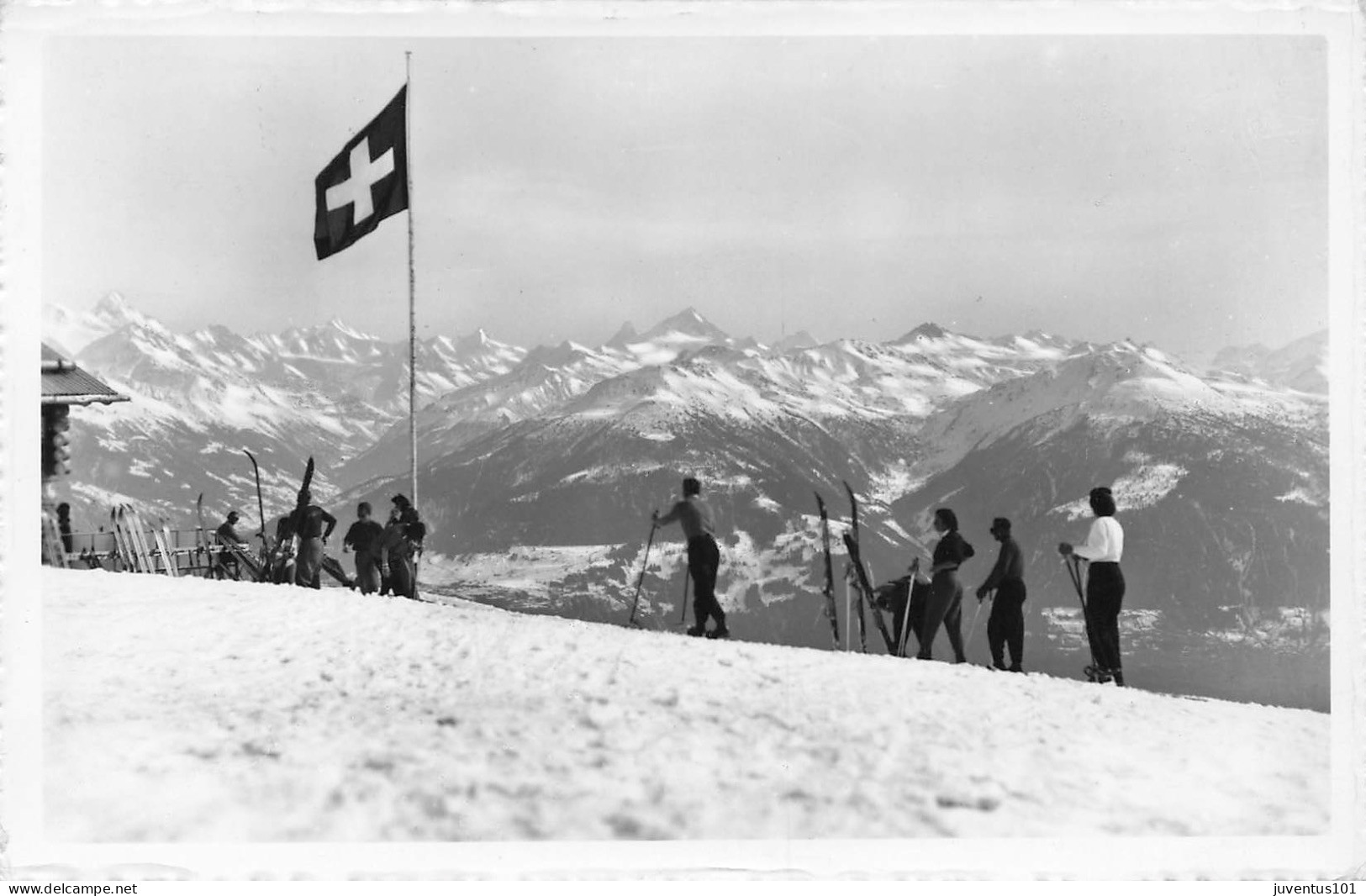 CPSM Mont Lachaux-Vue Du Restaurant Croix D'Err-Timbre-RARE     L2849 - Autres & Non Classés