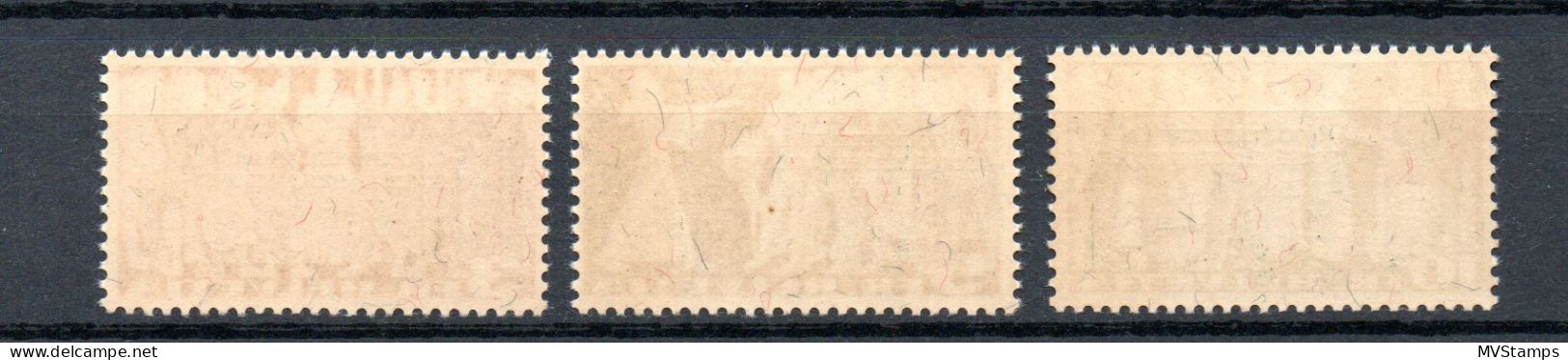 Switzerland 1939 Set Overprinted Service BIT/ILO Stamps (Michel 57/59) Used - Officials