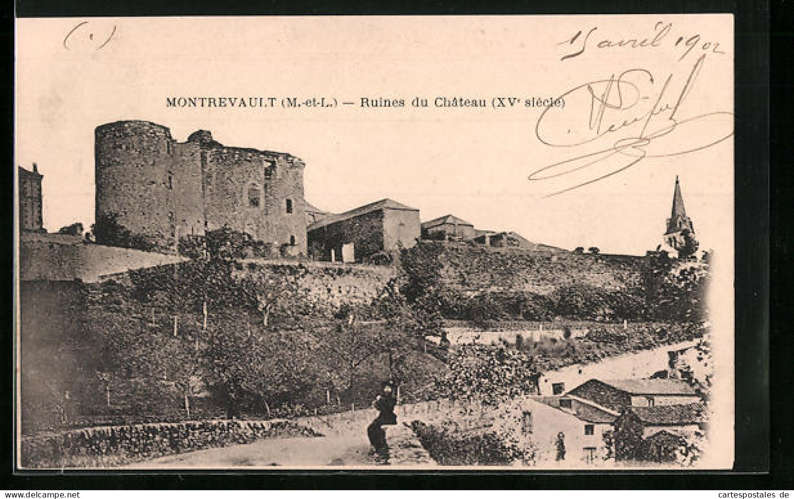 CPA Montrevault, Ruines Du Chateau (XVe Siecle)  - Montrevault