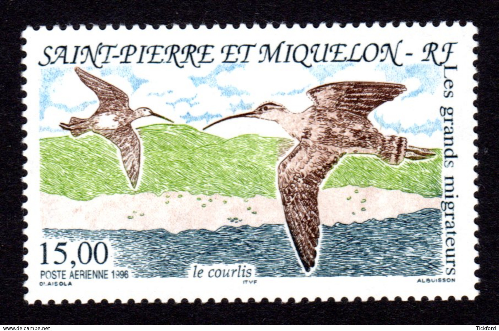 S.P.M. 1996 - PA  Yvert N° 75 -  Neuf **/ MNH - Oiseaux Migrateurs, Birds - Ongebruikt