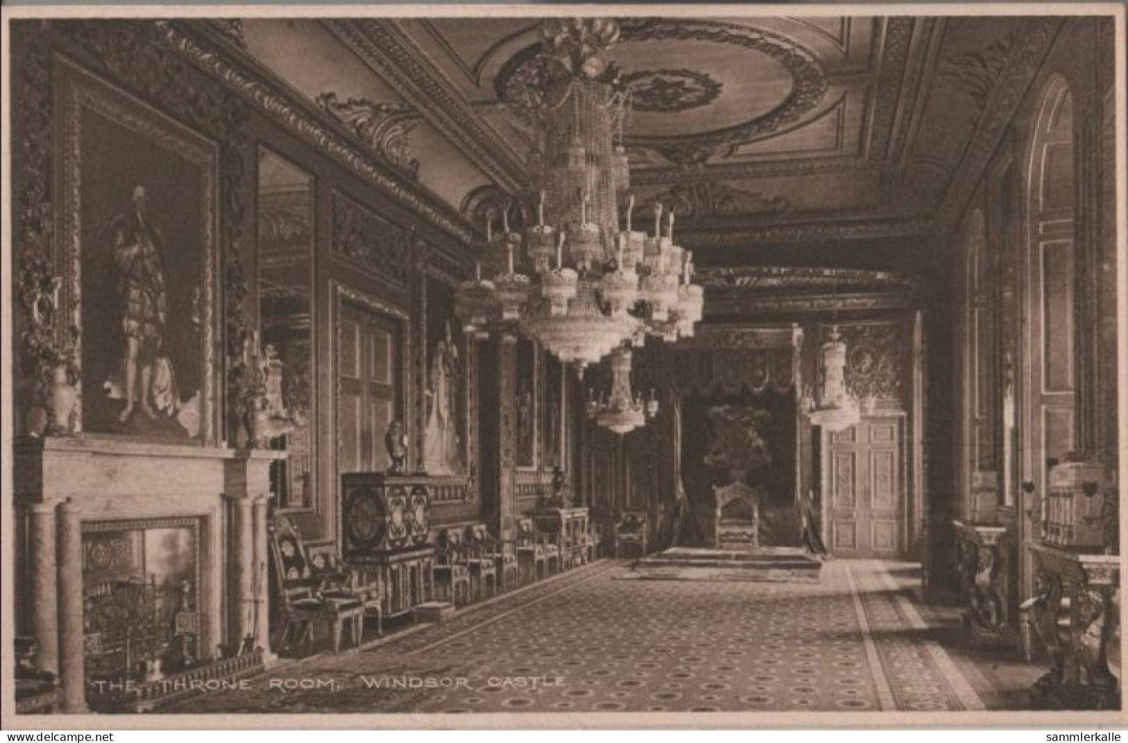 54540 - Grossbritannien - Windsor - Castle, Throne Room - Ca. 1935 - Windsor Castle