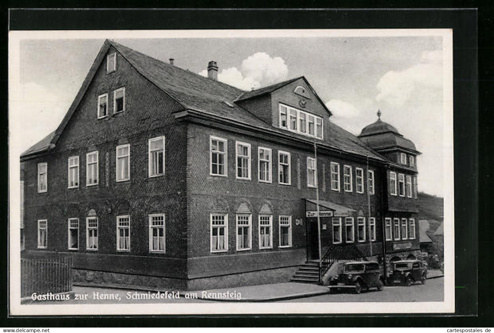 AK Schmiedefeld Am Rennsteig, Gasthaus Zur Henne  - Schmiedefeld