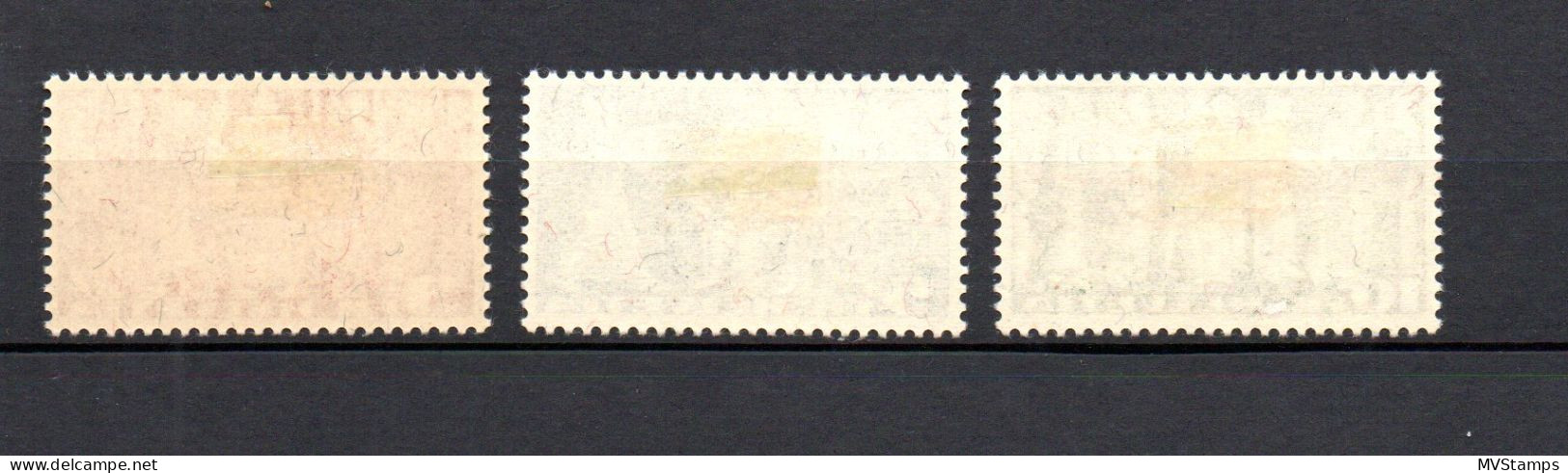 Switzerland 1950 Set Overprinted Service OMS/WHO/Health Stamps (Michel 18/20) ML - Officials