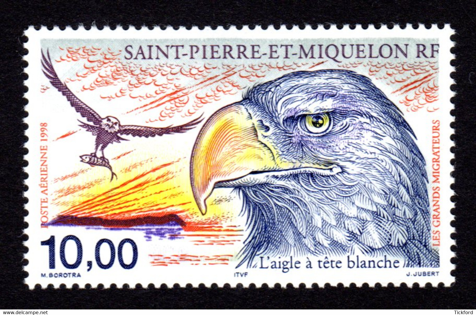 S.P.M. 1998 - PA  Yvert N° 78 -  Neuf **/ MNH - Oiseaux Migrateurs, Birds - Ongebruikt