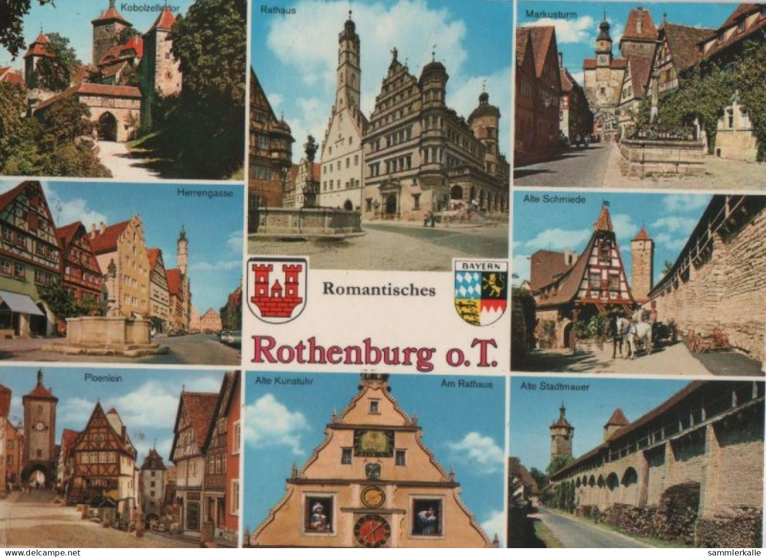 97526 - Rothenburg - U.a. Alte Stadtmauer - Ca. 1980 - Rothenburg O. D. Tauber