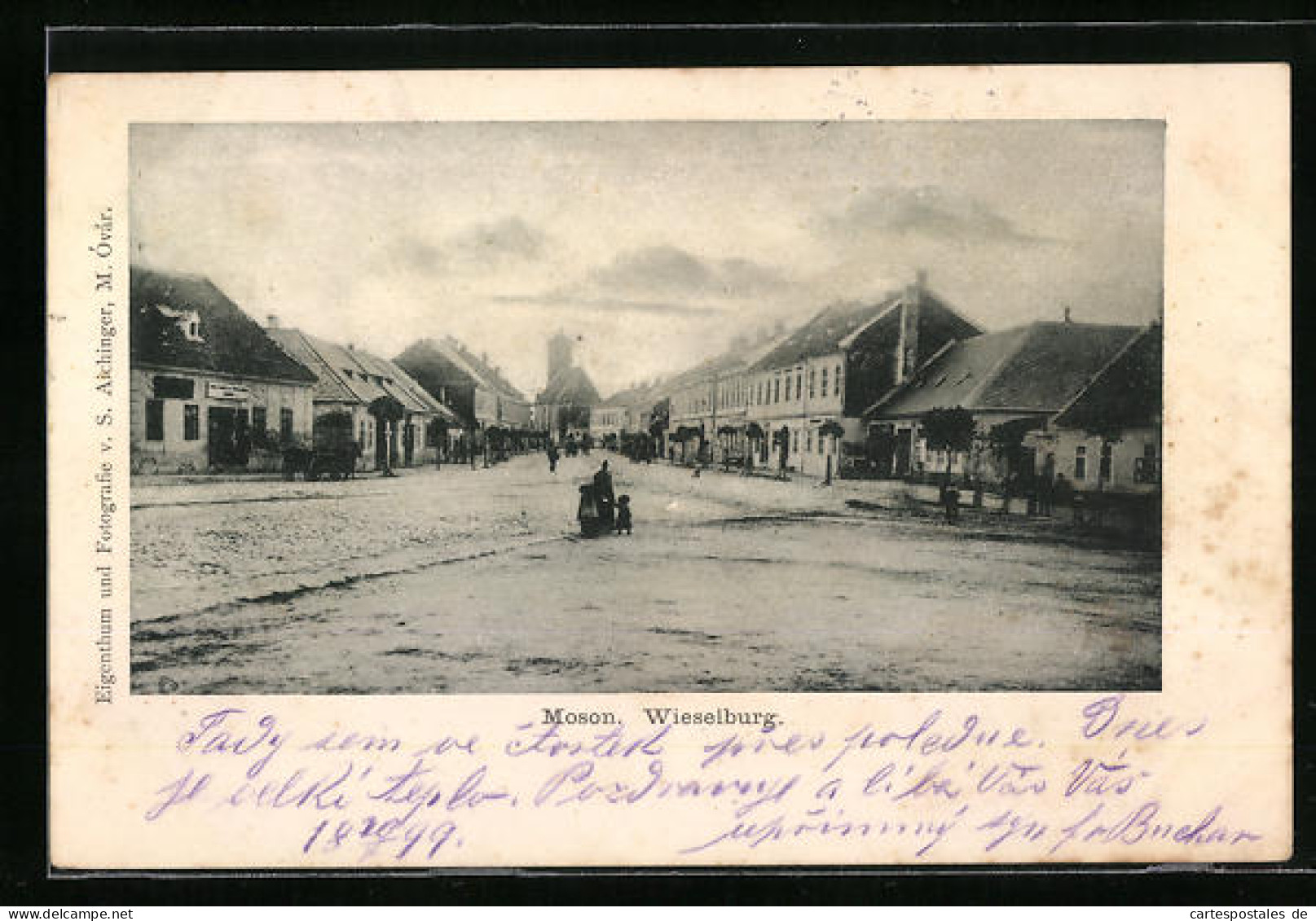 AK Wieselburg, Hauptplatz Mit Blick Zur Kirche  - Hungary