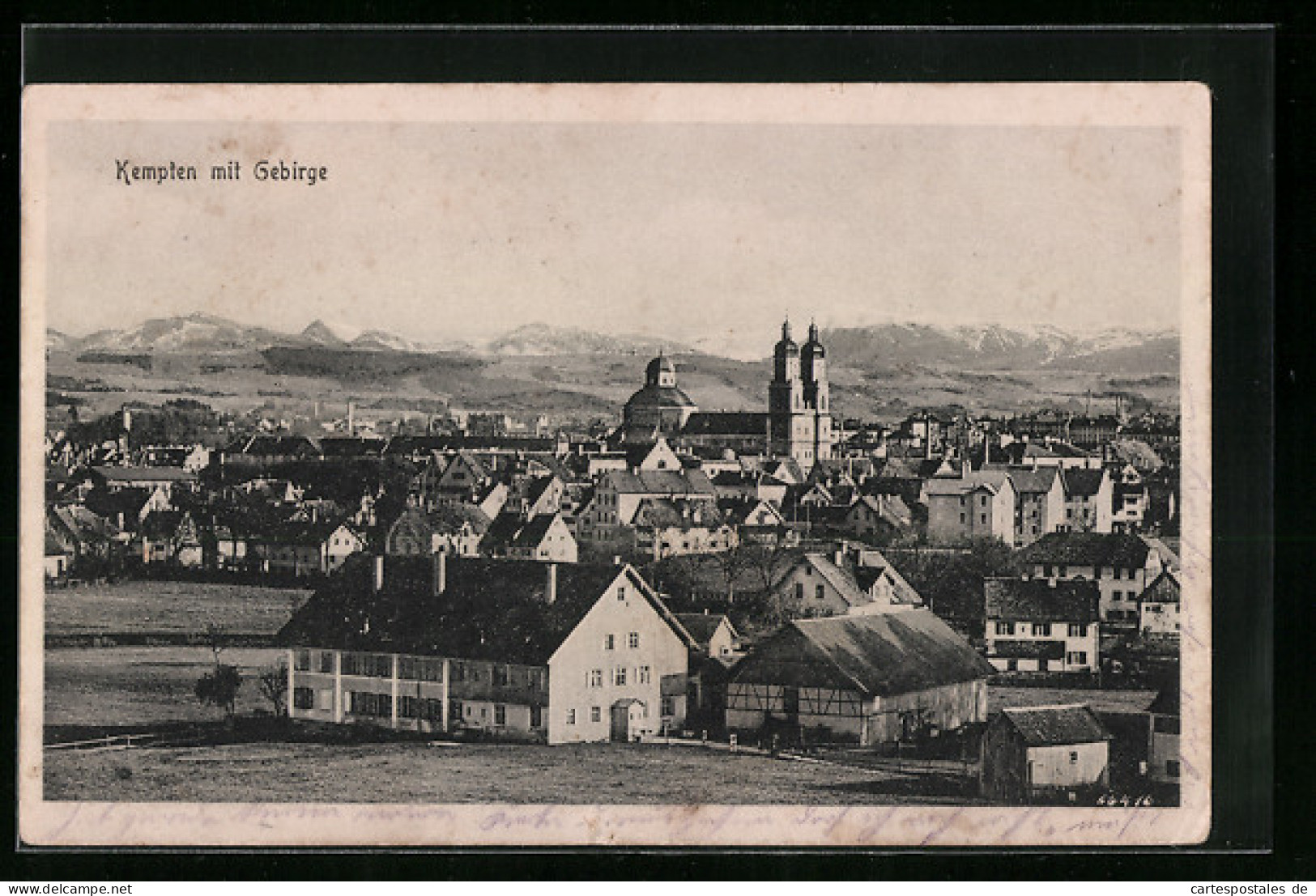 AK Kempten, Ortsansicht Mit Gebirge  - Kempten